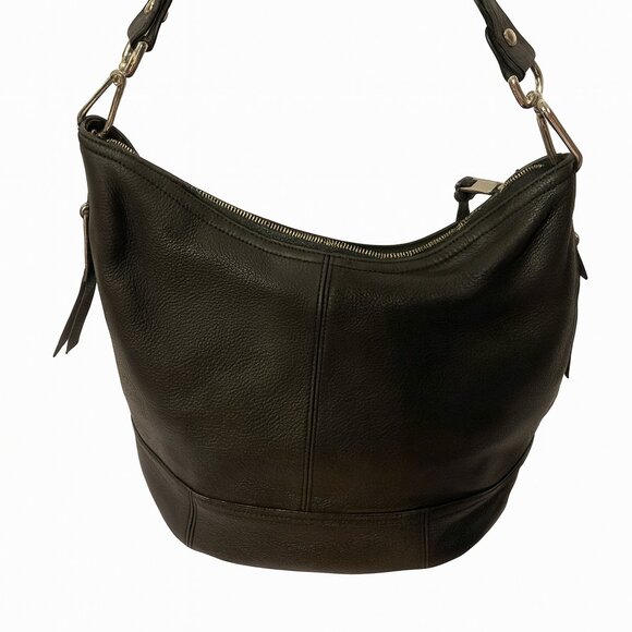 Calvin Klein Black Pebbled Leather Shoulder Bag – Good Condition - Picture 5 of 6